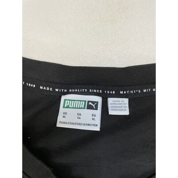 Puma Sport Graphic T-shirt Men XL Black Short Sleeve 598514 01 - Picture 5 of 6
